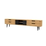 Szafka RTV-85 Drewno Lite Dąb Loft Lakier Rozmiary od 100 cm do 200 cm PREMIUM